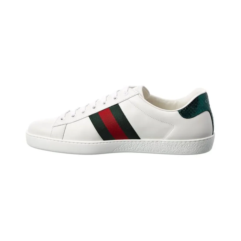 Gucci Ace Embroidered Bee Leather Sneaker